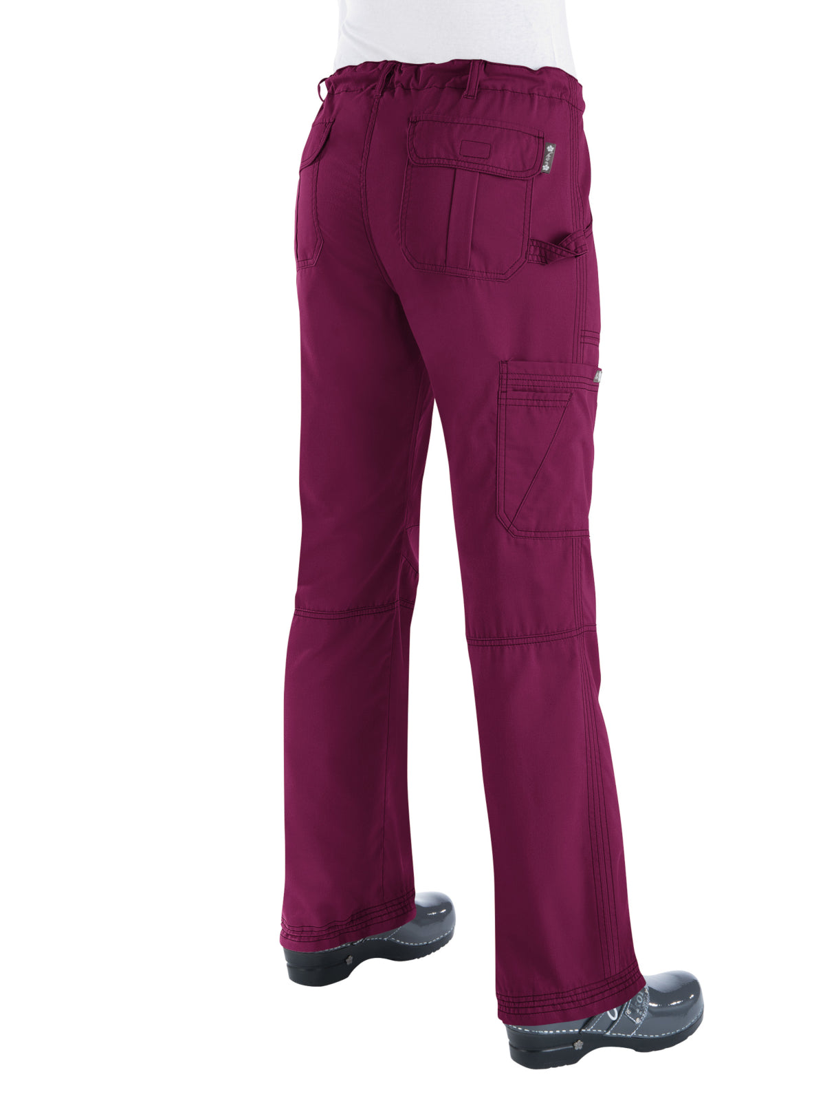 Women's 7-Pocket Adjustable Drawstring Lindsey Cargo Scrub Pant