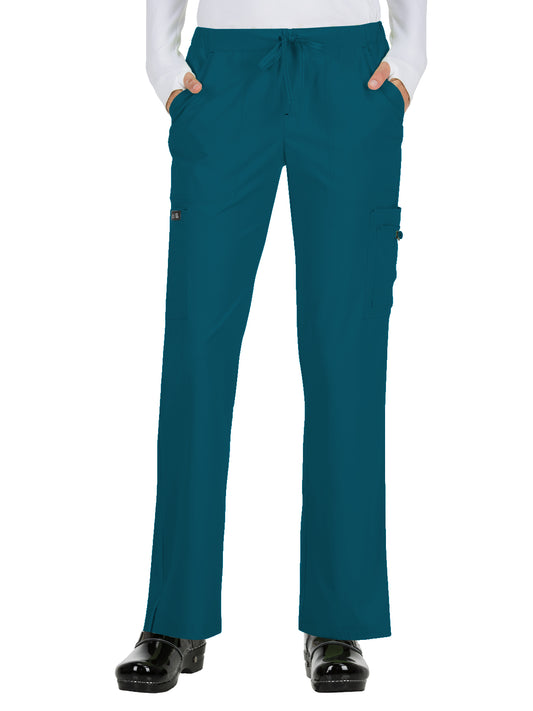 Women's Eight-Pocket Stretch Cargo Holly Pant - 731 - Caribbean