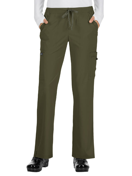 Women's Eight-Pocket Stretch Cargo Holly Pant - 731 - Olive Green