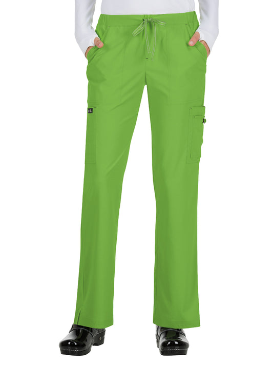 Women's Eight-Pocket Stretch Cargo Holly Pant - 731 - Green Tea