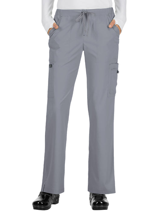 Women's Eight-Pocket Stretch Cargo Holly Pant - 731 - Platinum Grey