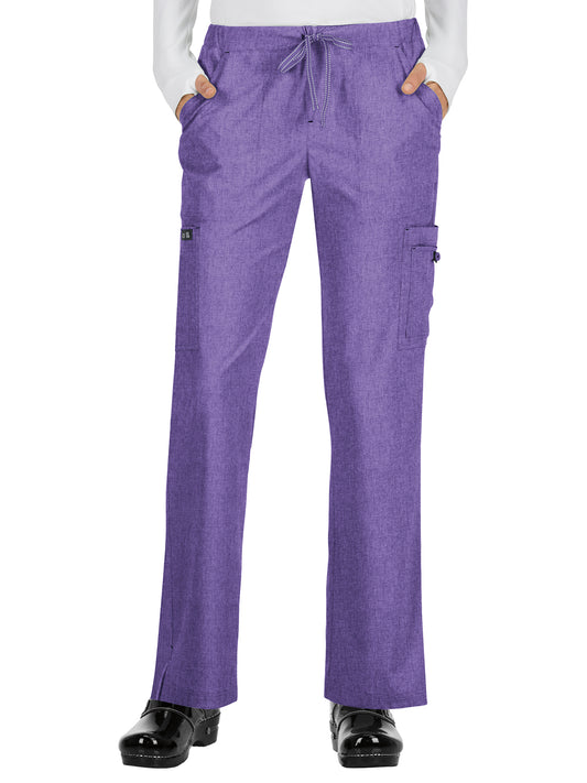 Women's Eight-Pocket Stretch Cargo Holly Pant - 731 - Heather Wisteria