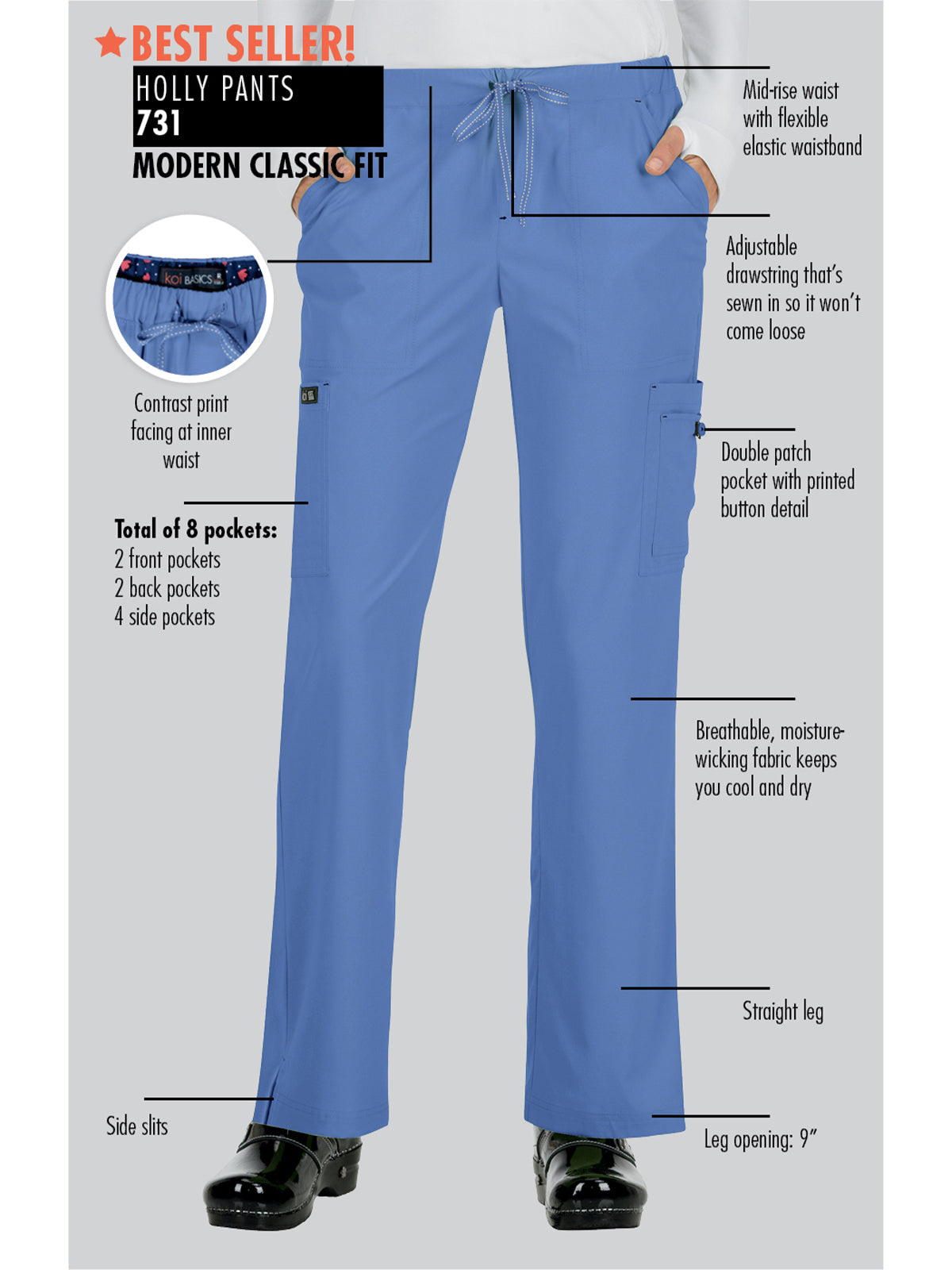 Women's 8-Pocket Stretch Cargo Holly Pant