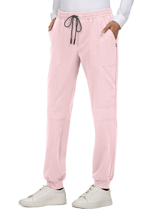 Women's Seven-Pocket Stretch Jogger Good Vibe Pant - 740 - Pink Dream