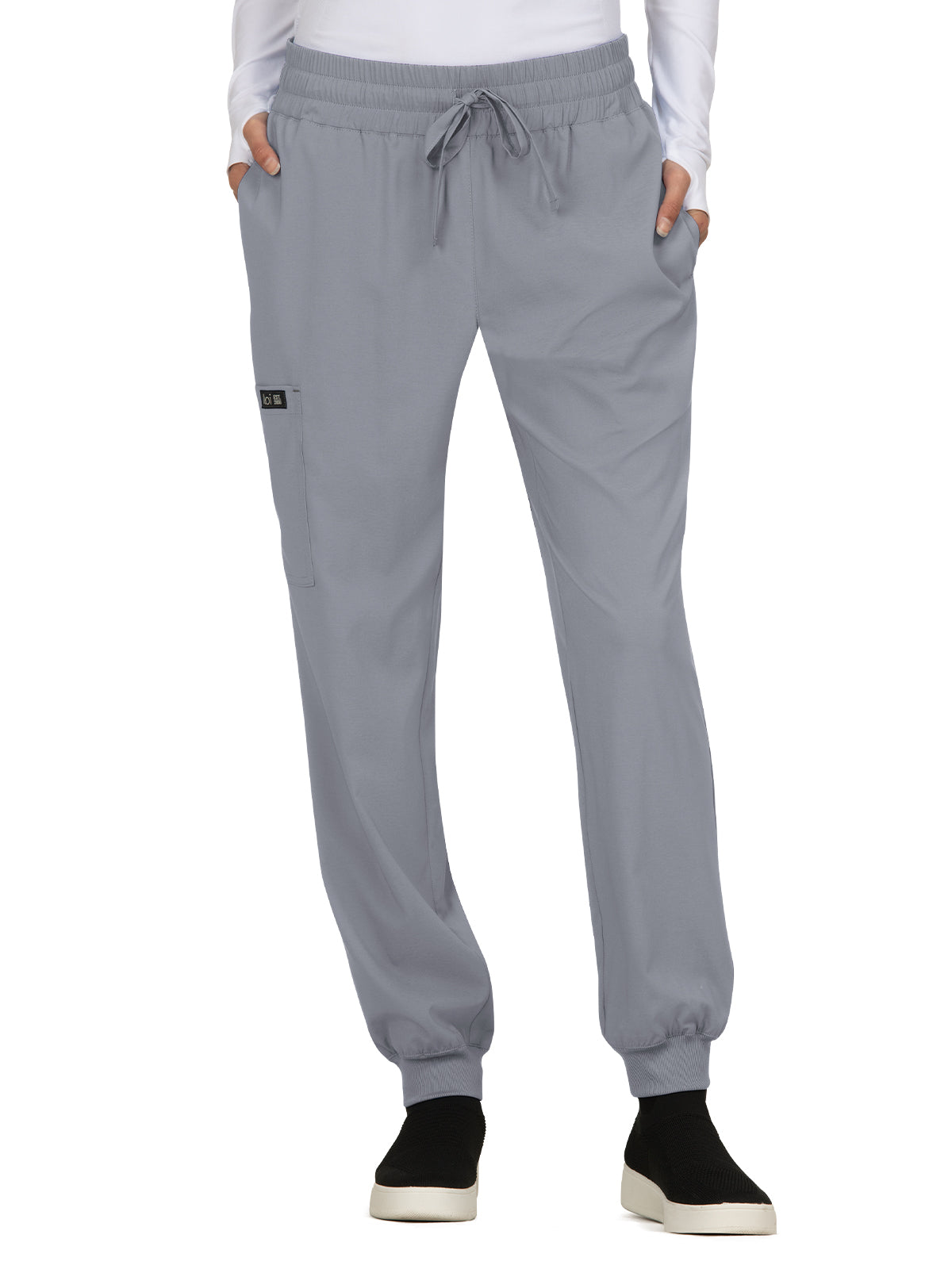 Women's Five-Pocket Stretch Jogger Gemma Pant - 741 - Platinum Grey