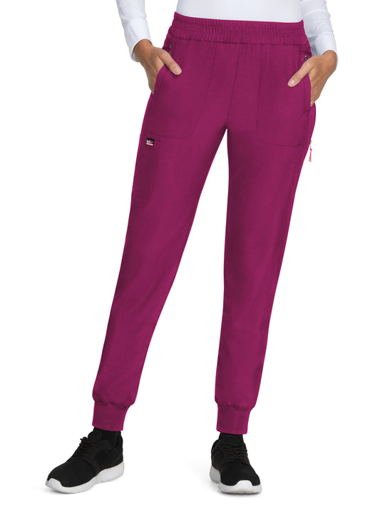 Women's 7-Pocket Easy Fit Elastic Waist Jogger Power Scrub Pant