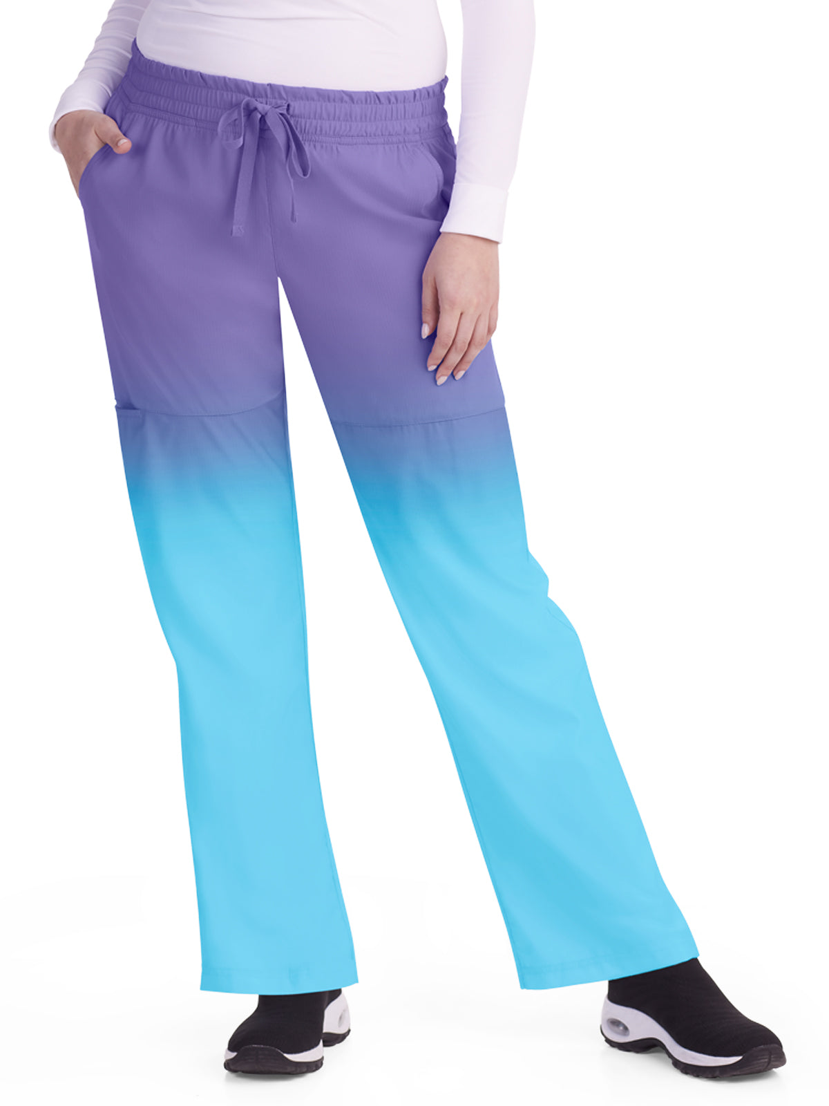 Women's 5-Pocket Ombre Straight Leg Descent Scrub Pant