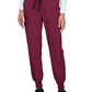 Women's Seven-Pocket Silky and Durable Jogger-Style Pant - 781 - Wine