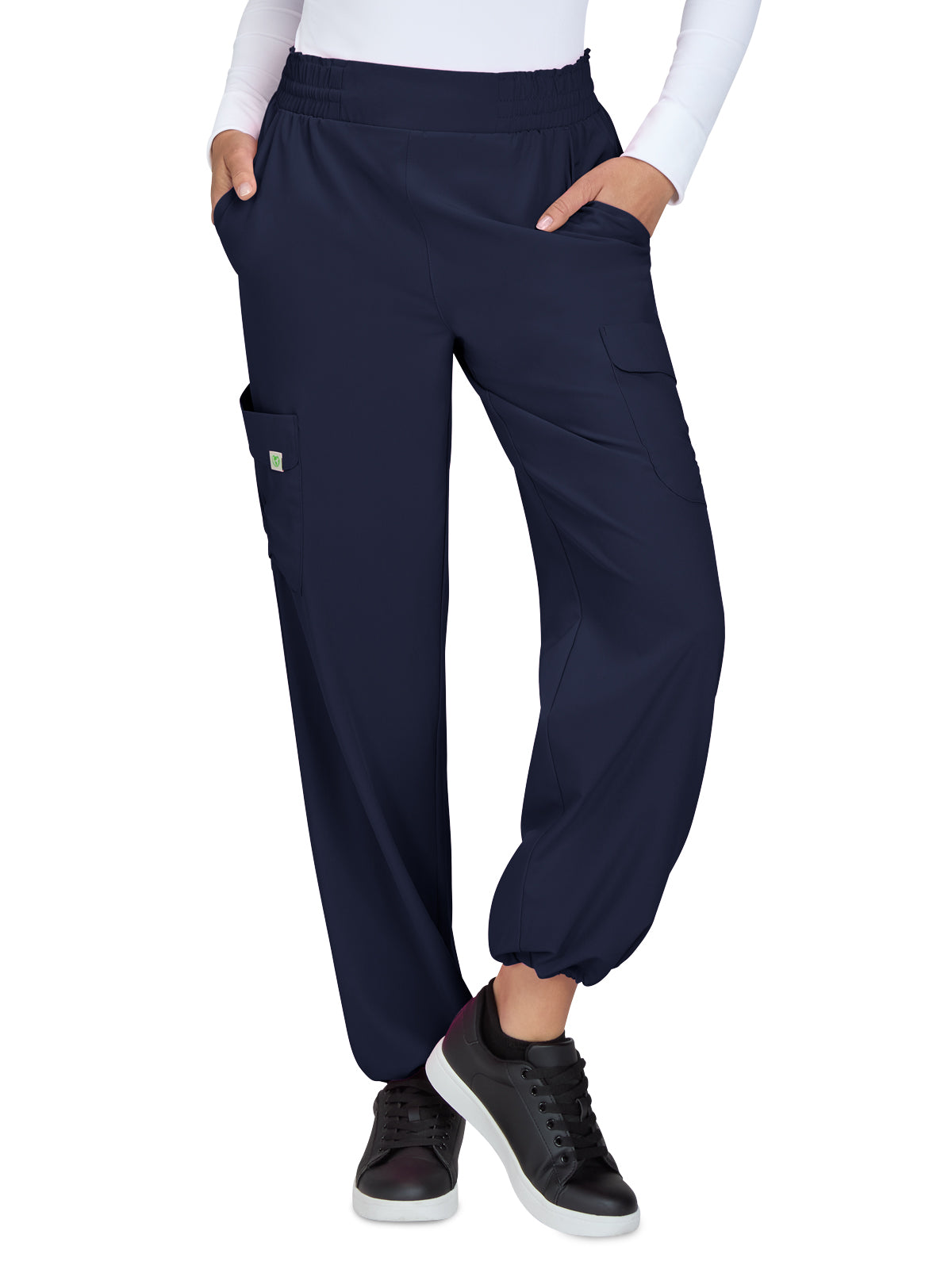 Women's 6-Pocket Eco-Friendly Hidden Drawcord Ayla Scrub Pant