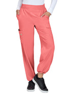 Women's Six-Pocket Eco-Friendly Hidden Drawcord Ayla Pant - 782 - Sunset Coral