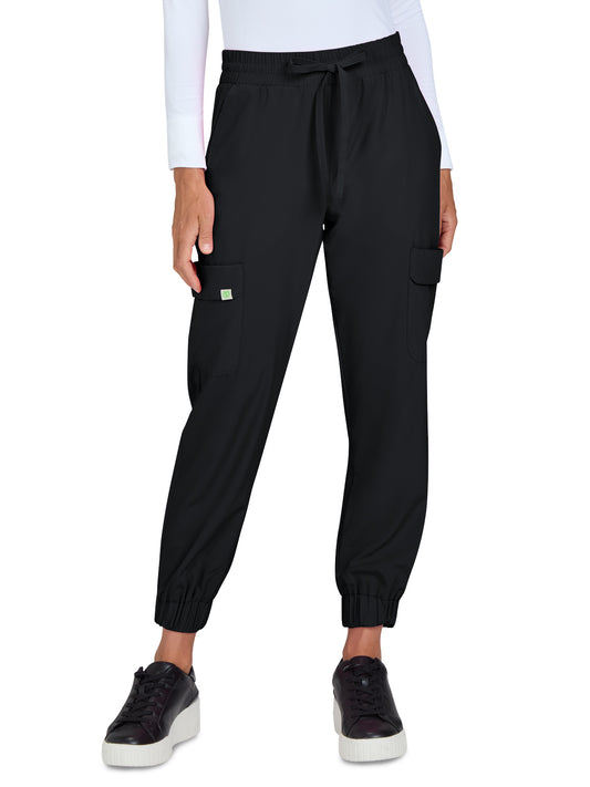 Women's 6-Pocket Jogger-Style Eco-Friendly Elastic Drawstring Terra Pant