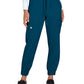 Women's Six-Pocket Jogger-Style Eco-Friendly Elastic Drawstring Terra Pant - 783 - Caribbean Blue