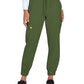 Women's Six-Pocket Jogger-Style Eco-Friendly Elastic Drawstring Terra Pant - 783 - Martini Olive