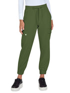 Women's Six-Pocket Jogger-Style Eco-Friendly Elastic Drawstring Terra Pant - 783 - Martini Olive