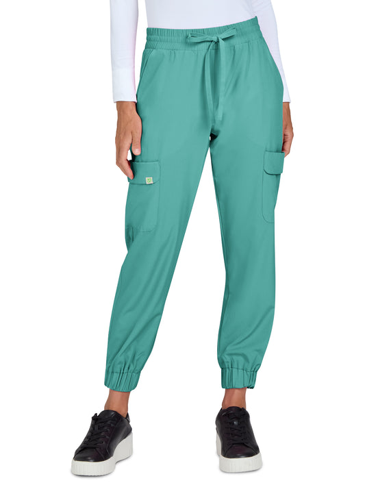 Women's 6-Pocket Jogger-Style Eco-Friendly Elastic Drawstring Terra Pant