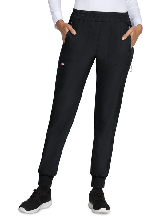 Women’s Six-Pocket Chessa Scrub Pant - 786 - Black