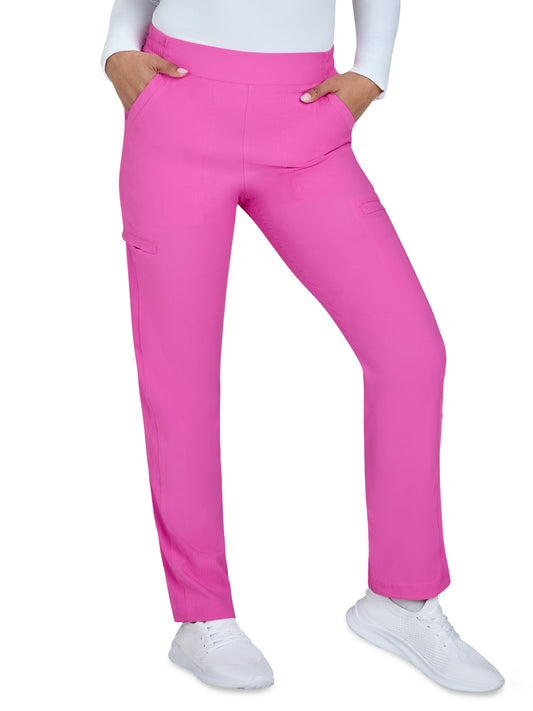 Women’s Six-Pocket Chessa Scrub Pant - 786 - Hibiscus Pink