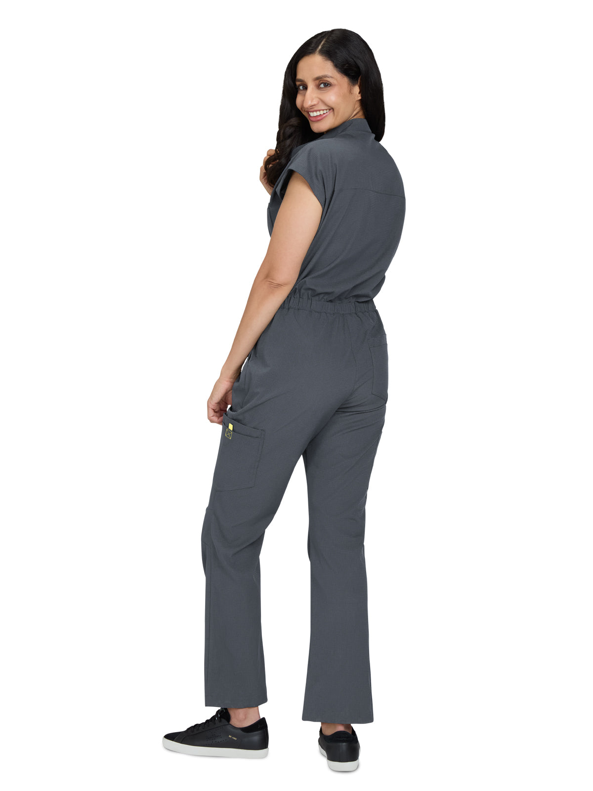 Women's Zipper Front 9-Pocket Boot Cut Anja Jumpsuit