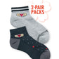 Compression Ankle Socks 2-Pack - A187 - Self Love