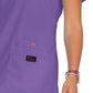 Women's 3-Pocket Snap-Button Placket V-Neck Freesia Scrub Top