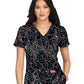 Women's 2-Pocket Print V-Neck Bell Scrub Top