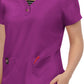 Women's 3-Pocket Striped Trim Kennedia Scrub Top