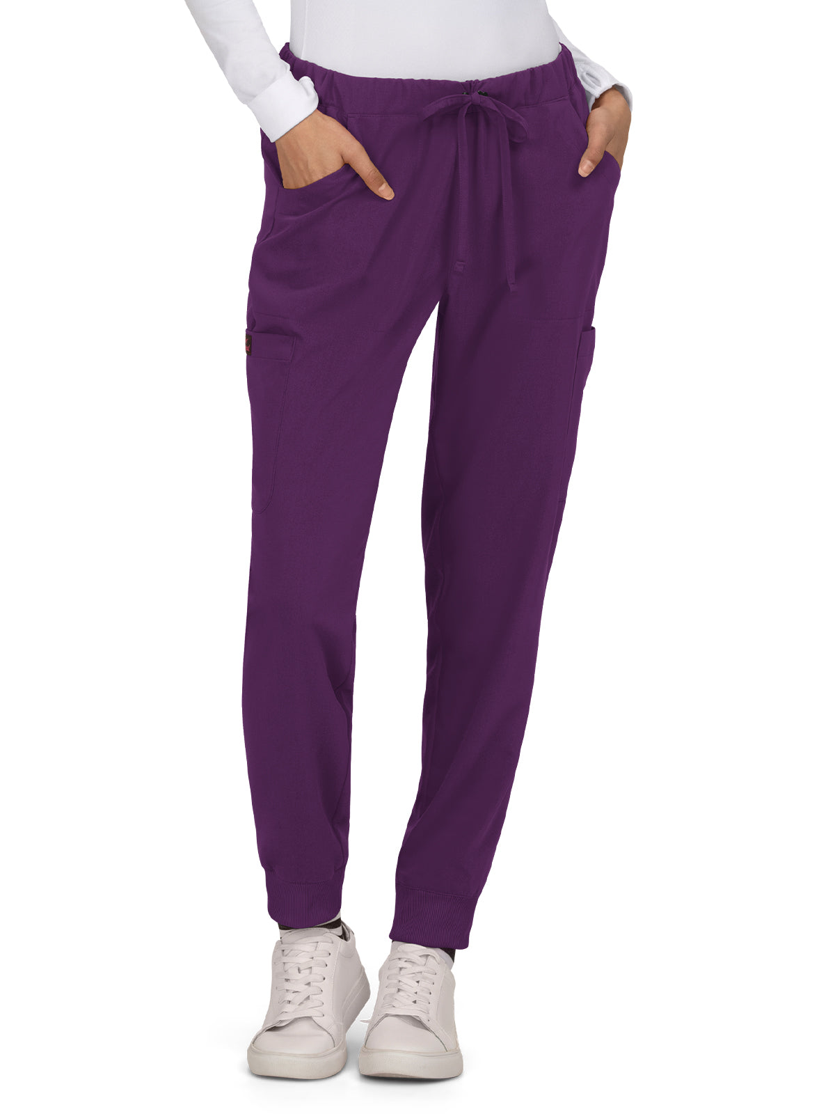 Women's Six-Pocket Jogger Aster Pant - B703 - Eggplant