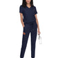 Women's 2-Pocket V-Neck Tuck-In Aura Scrub Top