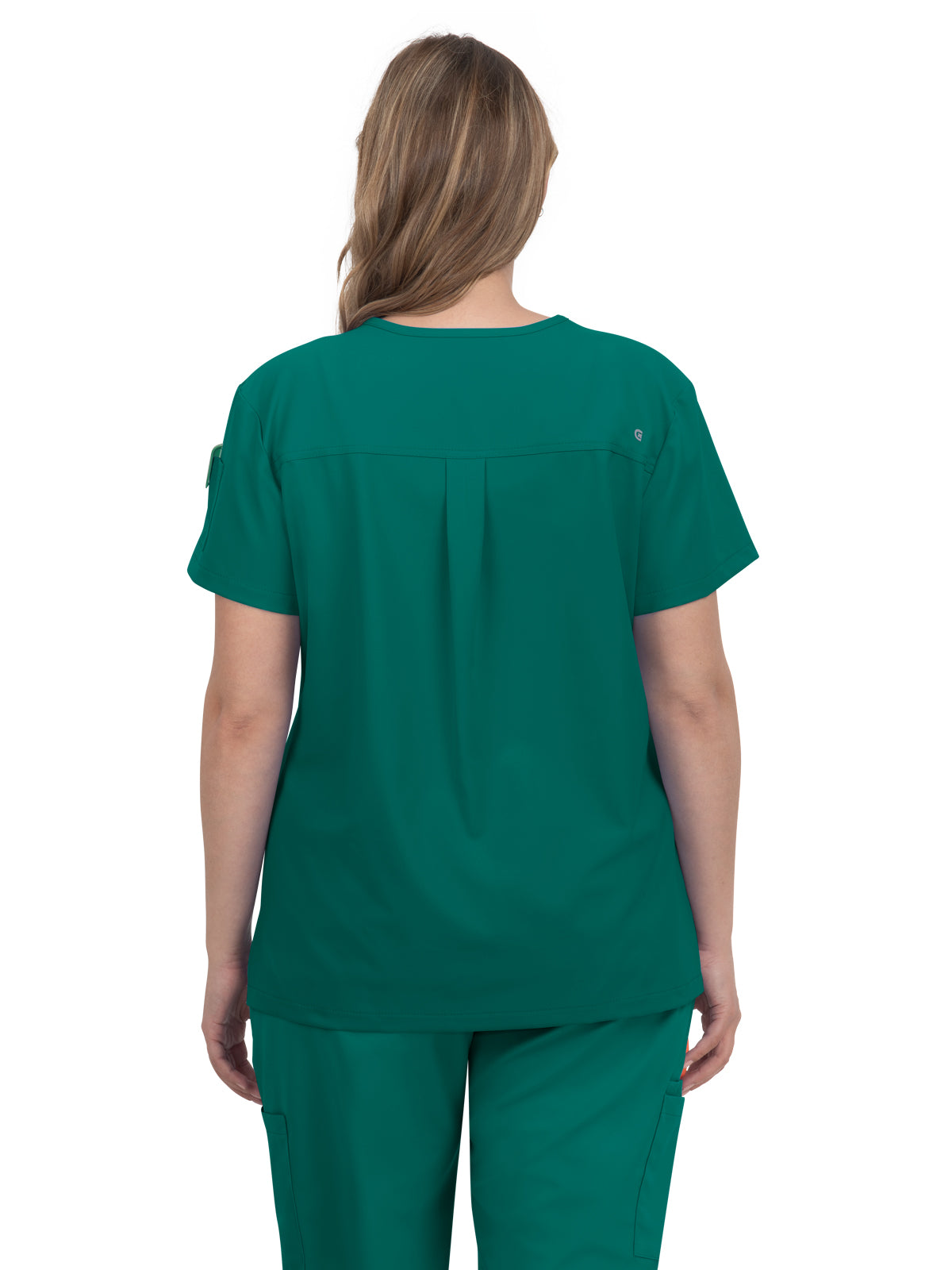 Women's 2-Pocket V-Neck Tuck-In Aura Scrub Top