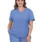 Women's 2-Pocket V-Neck Tuck-In Aura Scrub Top