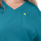 Women's 2-Pocket V-Neck Tuck-In Aura Scrub Top