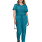 Women's 2-Pocket V-Neck Tuck-In Aura Scrub Top