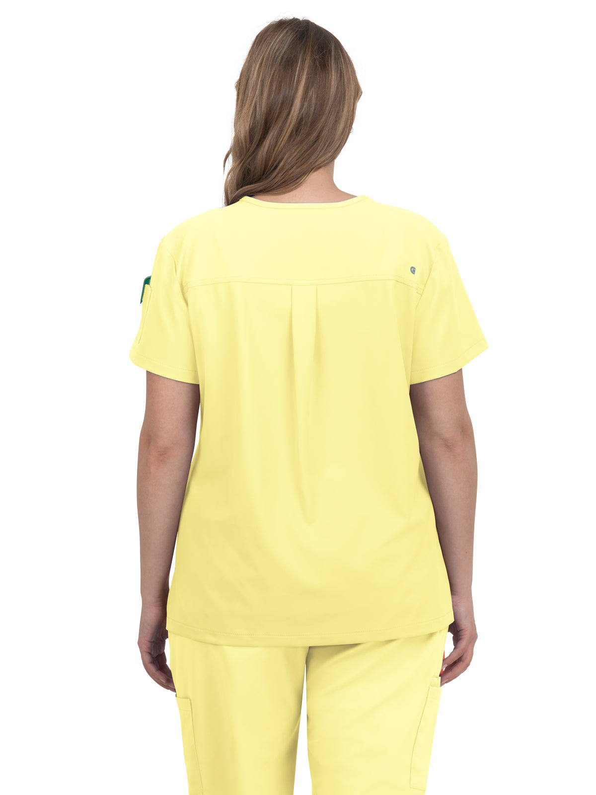 Women's 2-Pocket V-Neck Tuck-In Aura Scrub Top