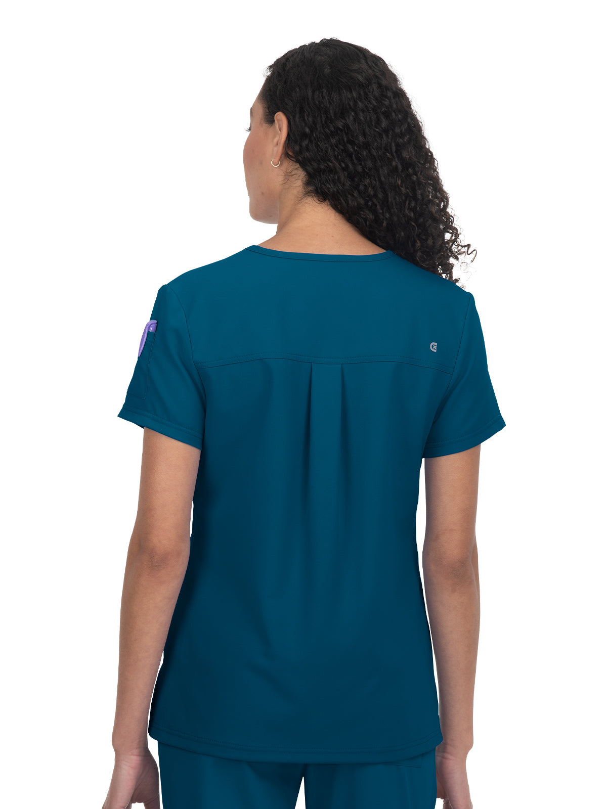 Women's 3-Pocket V-Neck Cardi Scrub Top