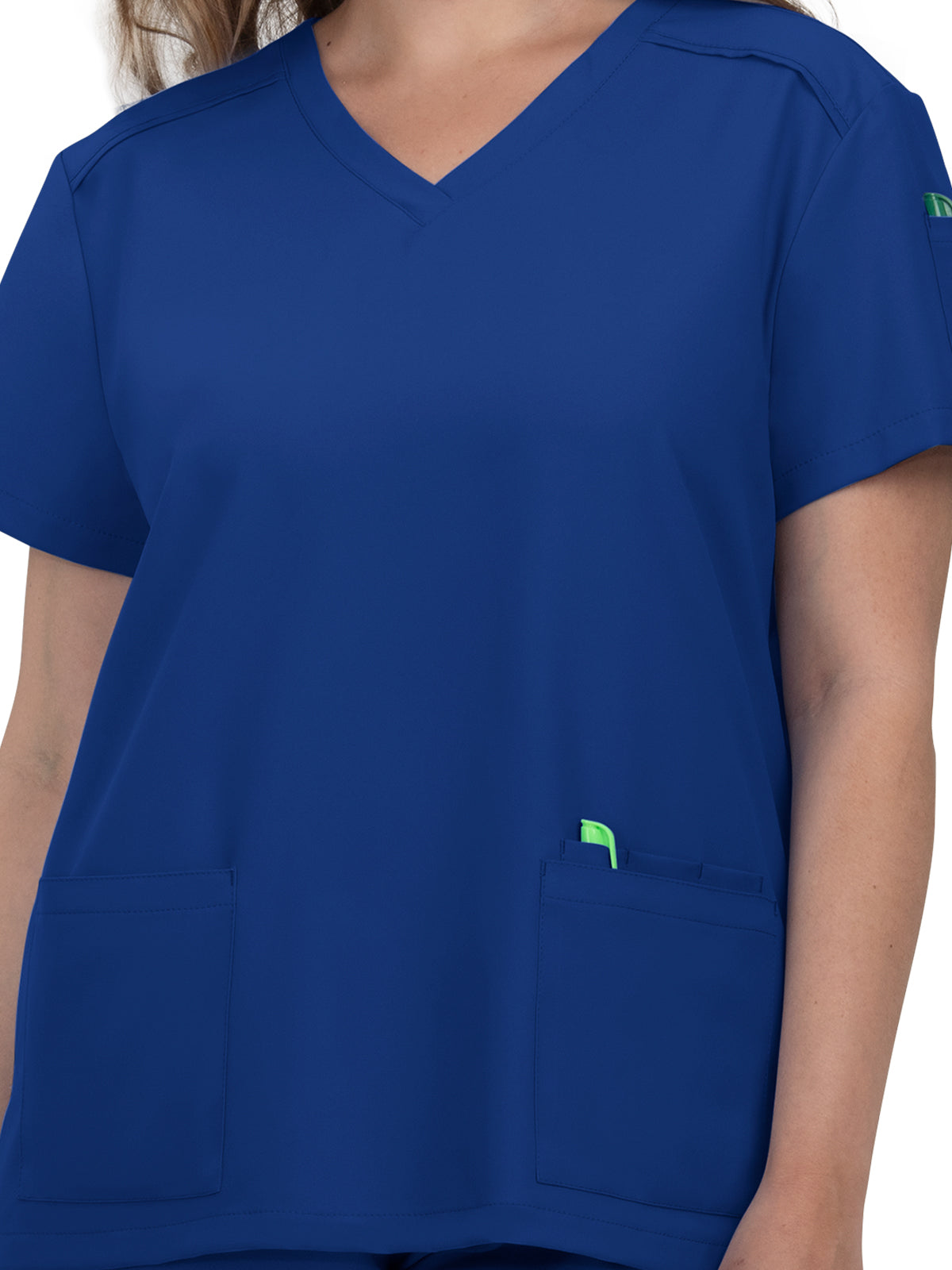 Women's 3-Pocket V-Neck Cardi Scrub Top