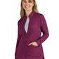 Women's Two-Pocket Zipper-Front Geneses Jacket - C400 - Wine