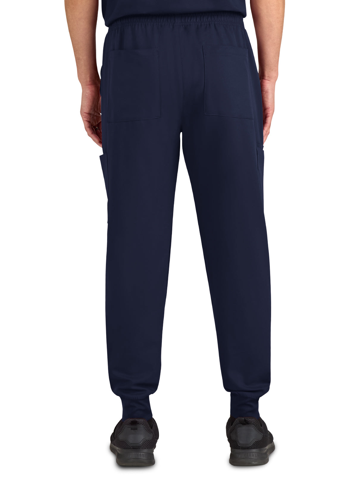 Men's Drawstring Elastic Waist Connective Jogger Scrub Pant