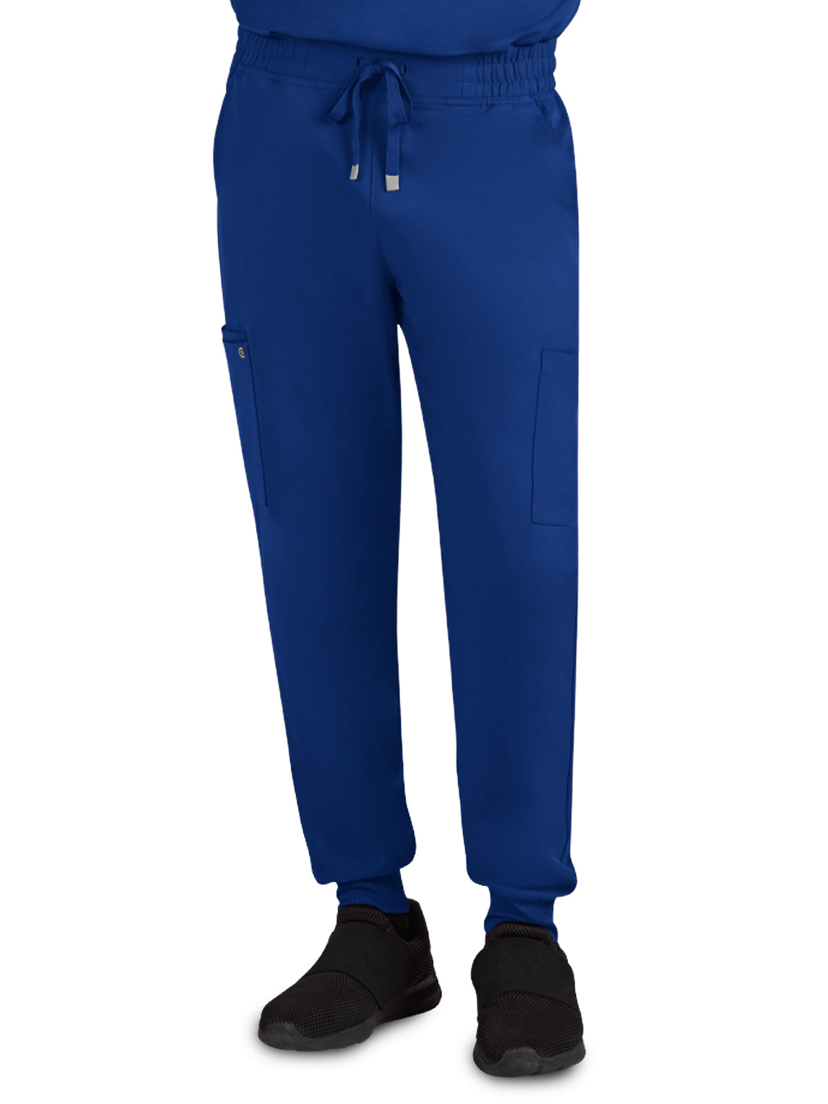 Men's Six-Pocket Drawstring Elastic Waist Connective Jogger Pant - C600 - Galaxy