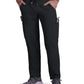 Men's Six-Pocket Drawstring Elastic Waist Neuro Pant - C601 - Black