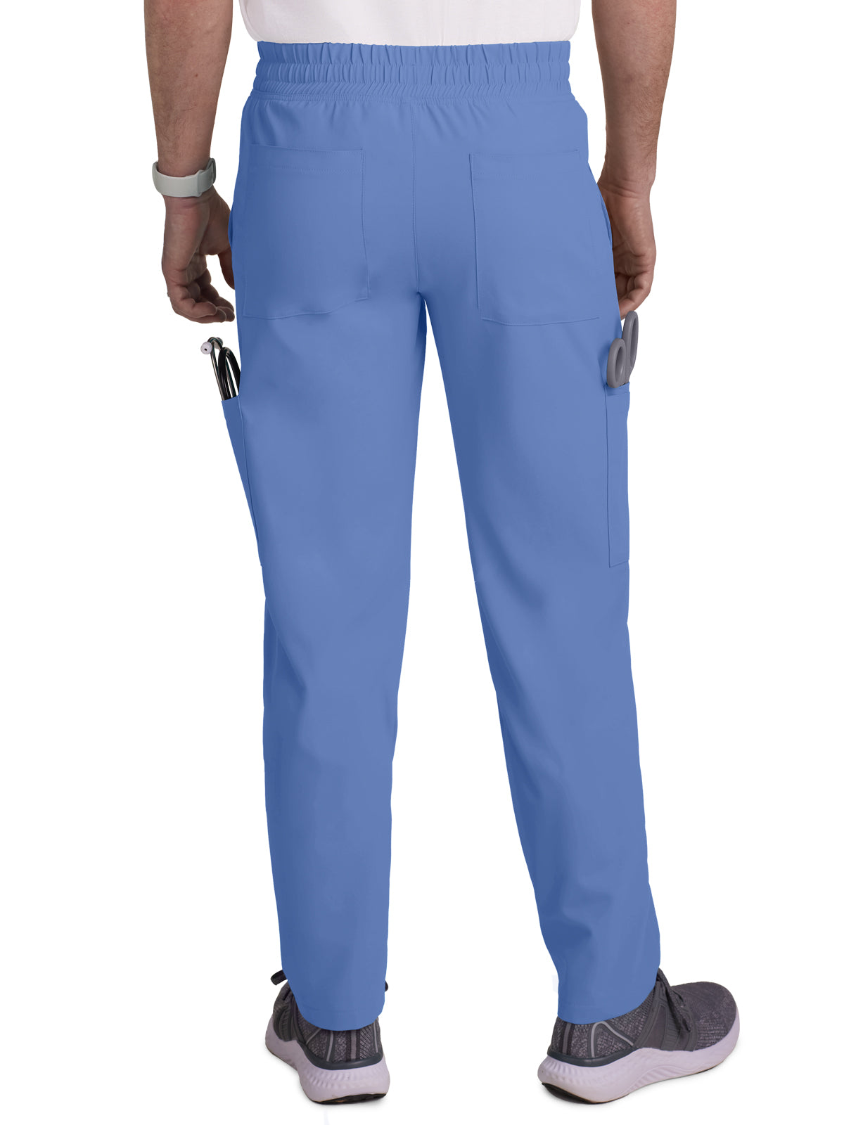 Men's 6-Pocket Drawstring Elastic Waist Neuro Scrub Pant