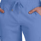 Men's 6-Pocket Drawstring Elastic Waist Neuro Scrub Pant