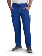 Men's Six-Pocket Drawstring Elastic Waist Neuro Pant - C601 - Galaxy