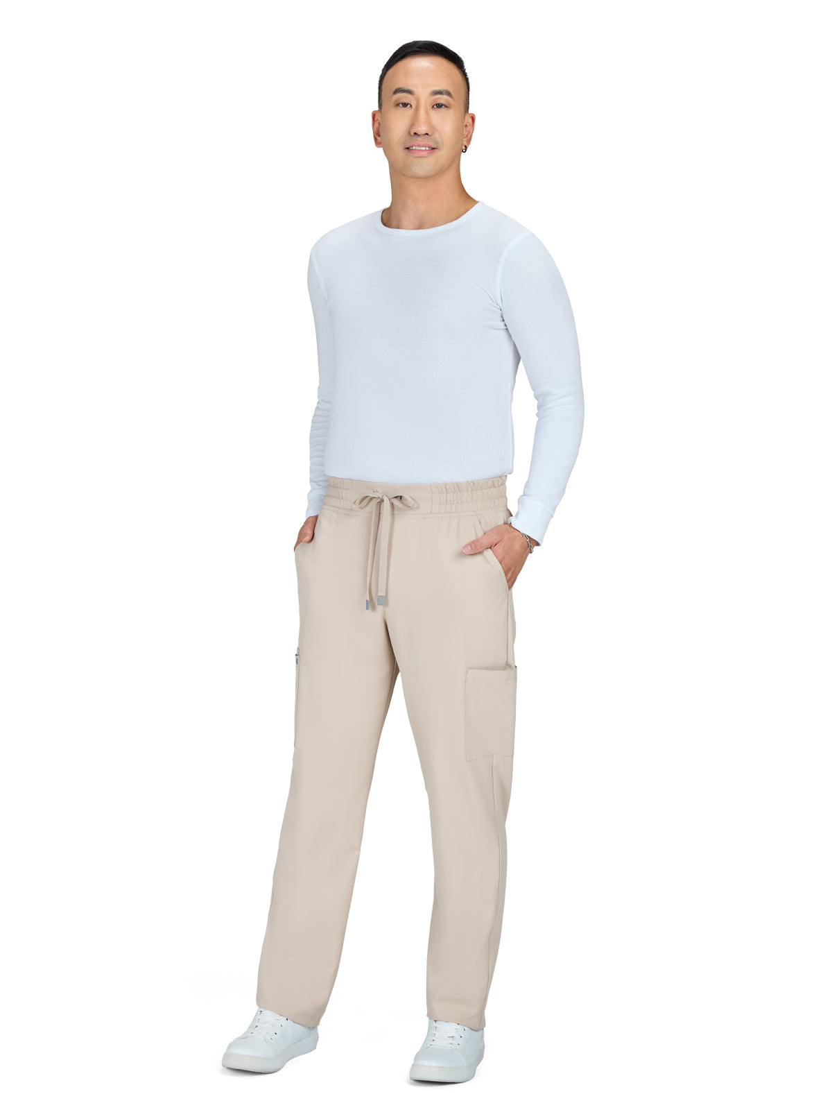 Men's 6-Pocket Drawstring Elastic Waist Neuro Pant