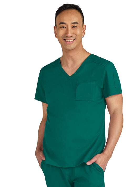 Men's Chest Pocket V-Neck Arthro Scrub Top