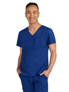 Men's Two-Pocket V-Neck Arthro Top - C650 - Galaxy