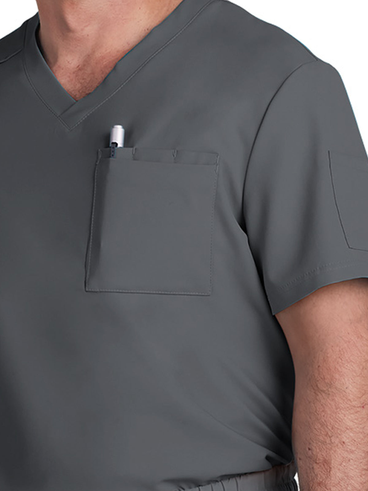 Men's Chest Pocket V-Neck Arthro Scrub Top