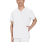 Men's Three-Pocket Stasis Scrub Top - C652 - White