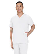 Men's Three-Pocket Stasis Scrub Top - C652 - White