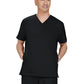 Men's Three-Pocket Stasis Scrub Top - C652 - Black
