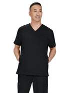 Men's Three-Pocket Stasis Scrub Top - C652 - Black